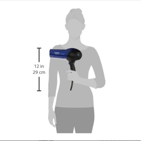 NEW!Conair 1875 Watt Turbo Hair Dryer, Blue-Black. New without Box - Picture 6 of 6